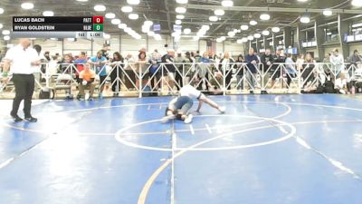 126 lbs Rr Rnd 2 - Lucas Bach, Patton Trained Blue - HSB vs Ryan Goldstein, Blue And White Wrestling Club - HSB