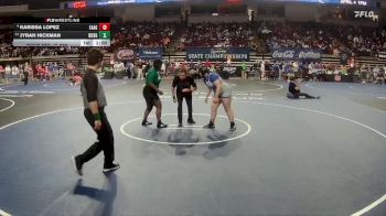 G 235 lbs Cons. Semi - Karissa Lopez, East Ascension Girls vs Jyrah Hickman, Bossier Girls