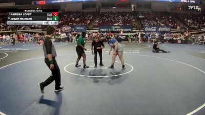 G 235 lbs Cons. Semi - Karissa Lopez, East Ascension Girls vs Jyrah Hickman, Bossier Girls