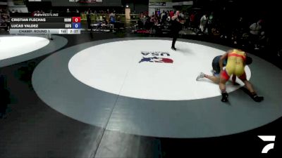 175 lbs Champ. Round 1 - Cristian Flechas, Revival School Of Wrestling vs Lucas Valdez, South San Francisco Gator WC