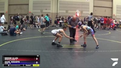 75 lbs Round 3 (8 Team) - Hazel Rodarte, POWA vs Simone Allen, Metro All Stars