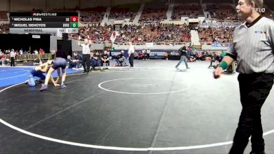 165-D1 Semifinal - Nicholas Pina, Sunnyside High School vs Miguel Dehoyos, Desert Vista High School