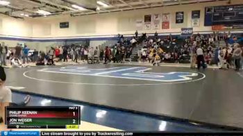 138 lbs Cons. Round 2 - Jon Weiser, Zimmerman vs Philip Keenan, Grand Rapids