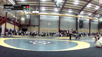 138 lbs Cons. Round 5 - Timmy Boda, Merritt Island vs Ryan Rios, Blair Academy
