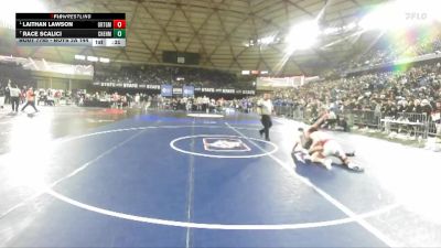 Boys 2A 144 lbs Cons. Semi - Laithan Lawson, Orting vs RACE SCALICI, W. F. West