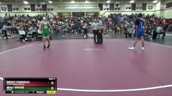 190 lbs Cons. Round 2 - Beau Wrage, Osage vs Brody Fairholm, Clear Creek-Amana