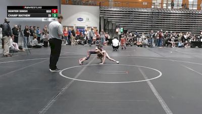 52 lbs Round 2 (6 Team) - Hunter Singh, Neighborhood Wrestling vs Champ Mayhew, Scuffle Misfits