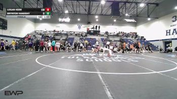 126 lbs Final - Logan Kerr, Coweta vs Brynton Handshy, Southeast