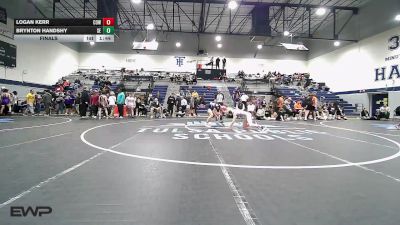 126 lbs Final - Logan Kerr, Coweta vs Brynton Handshy, Southeast
