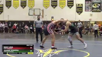 190 lbs Consolation Bracket - Ricky Legg, Kent Roosevelt vs Dominic Konopka, Highland (Medina)