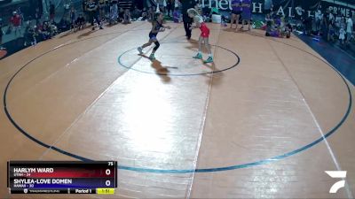 75 lbs Placement Matches (8 Team) - Harlym Ward, Utah vs Shylea-Love Domen, Hawaii