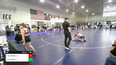 80 lbs Cons. Round 2 - Dax Smoot, Bear River Jr High Wrestling C vs Austin Santos, Idaho Falls Tiger Wrestling