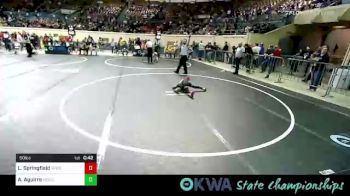 50 lbs Quarterfinal - Lynnly Springfield, Sperry Wrestling Club vs Aleyda Aguirre, Woodward Youth Wrestling