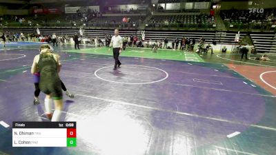 88 lbs Final - Nabhanya Dhiman, Triumph Trained vs Lily Cohen, Pinelands Wrestling Club