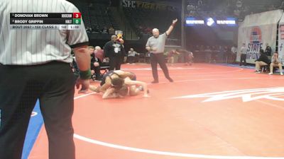 150 Class 3 lbs Champ. Round 1 - Donovan Brown, Rockwood Summit vs Brody Griffin, Holt