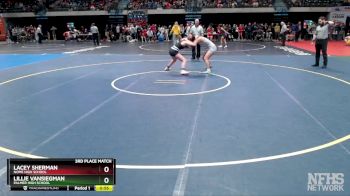 138G 3rd Place Match - Lillie Vansiegman, Palmer High School vs Lacey Sherman, Nome High School