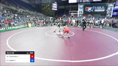 120 lbs Rnd Of 128 - Kody Tanimoto, TX vs Kaleb Lodahl, WI