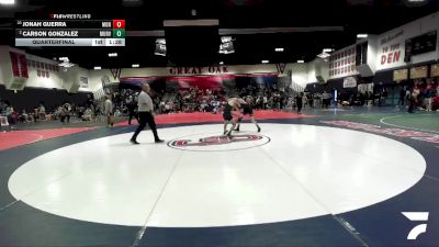 126 lbs Quarterfinal - Jonah Guerra, Montclair vs Carson Gonzalez, Murrieta Valley