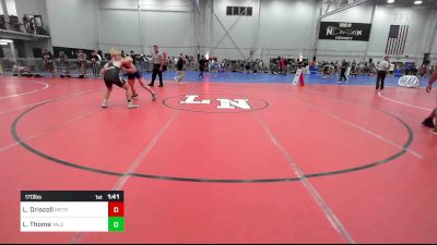 170 lbs Round Of 16 - Luke Driscoll, Metrowest United vs Liam Thoma, Yale Street