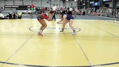132 lbs Rr Rnd 2 - Amarah Frieden, Athena Wrestling Pink - HSG vs Sophia Vogia, Diesel Wrestling Academy - HSG