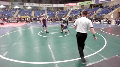 155 lbs Consi Of 16 #2 - Derriq Thompson, Center Middle School vs Colton Kepley, Norwood Mavericks