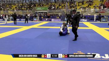 Sophia Lara Rodrigues Marinho vs Quezia Dos Santos Souza 2025 Brasileiro Jiu-Jitsu IBJJF