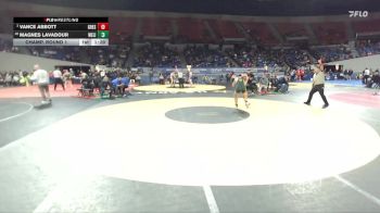 6A Boys 150 lbs Champ. Round 1 - Vance Abbott, Gresham Boys vs Magnes Lavadour, West Linn Boys