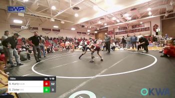 70 lbs Semifinal - Snyder Kurtz, R.A.W. vs Grady Zinter, Owasso Takedown Club