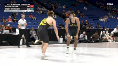 184 lbs 2nd Wrestleback (16 Team) - Brock Mantanona, Michigan vs Aeoden Sinclair, Missouri