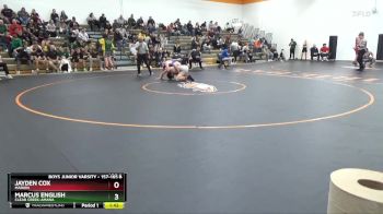 157-165 B Round 3 - Jayden Cox, Marion vs Marcus English, Clear Creek-Amana