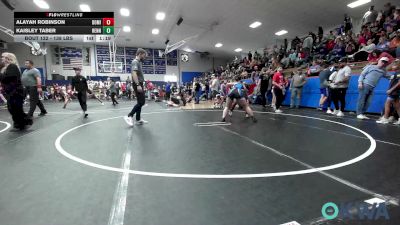 138 lbs Rr Rnd 1 - Alayah Robinson, Domination Dawgs vs Kaisley Taber, Hennessey Takedown Club