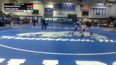126 lbs Semis & 1st Wb (8 Team) - Caden Alspaugh, Vancleave High School vs Justin Whittington, Oak Grove HS