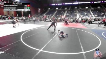 43 lbs Consi Of 8 #2 - Blake Hackbarth, Bozeman WC vs Harvey Probst, Sanderson Wrestling Academy