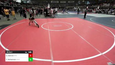 66 lbs Rr Rnd 1 - Uriah Garcia, Wesley vs Tristan Bohannon, Windy City Wrestlers