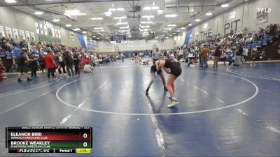 125 lbs 5th Place Match - Brooke Weakley, Champions Wrestling Club vs Eleanor Bird, Wasatch Wrestling Club