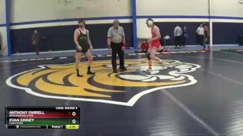 125 lbs Cons. Round 3 - Evan Kinney, Castleton vs Anthony Farrell, Bridgewater State