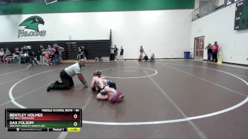 95 lbs Cons. Round 2 - Bentley Holmes, The Best Wrestler vs Dax Folsom, Greater Heights Wrestling