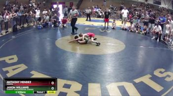 52-55 lbs Semifinal - Jaxon Williams, Sunkist Kids/Monster Garage vs Anthony Mendez, Misfits