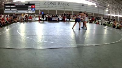 285 lbs Layne James, Arizona Red vs Ryder Vincent, Utah Black
