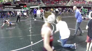 80 lbs Champ. Round 1 - Ryker Gugelman, Elm Creek Youth Wrestling Club vs Holden Seda, Lakeview