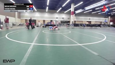 106 lbs 3rd Place - Micah Meurer, Panhandle RTC vs Chase Nickel, Liberty Warriors Wrestling Club