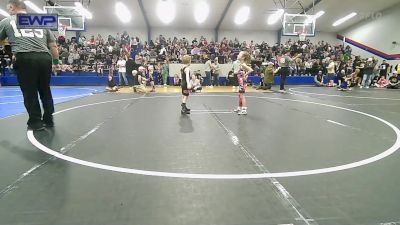 40 lbs Quarterfinal - Bradley Francis, Skiatook Youth Wrestling vs Kohen Lazarowicz, Coweta Tiger Wrestling