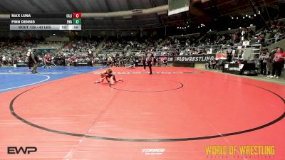 43 lbs Consi Of 8 #1 - Max Luna, California Grapplers vs Finn Dennis, Elite Wrestling Academy