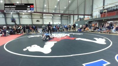 U8 FK - 85-87 Champ. Round 1 - Jonah Lopez, Scrap Yard Garage Wrestling vs Kivar Fluaitt, Steelclaw Wrestling Club