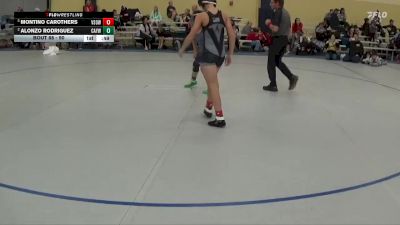 90 lbs 5th Place Match - Montino Carothers, Victory School Of Wrestling vs Alonzo Rodriguez, Colman Area Youth Wrestling