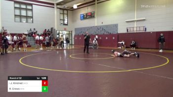 132 lbs Round Of 32 - Joseph Kindred, Strong Rock Christian School vs Reese Crews, Mount De Sales