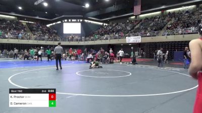 86 lbs Round Of 16 - Kaiman Proctor, Berkeley Springs vs Owen Cameron, Carlisle