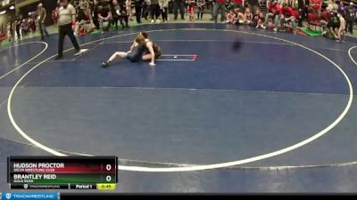 70 lbs Quarterfinal - Brantley Reid, Gold Rush vs Hudson Proctor, Delta Wrestling Club