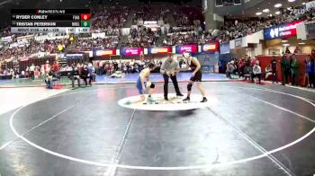 AA - 126 lbs Cons. Round 1 - Ryder Conley, Flathead (Kalispell) vs Tristan Peterson, Missoula Big Sky / Loyola Sacred Heart