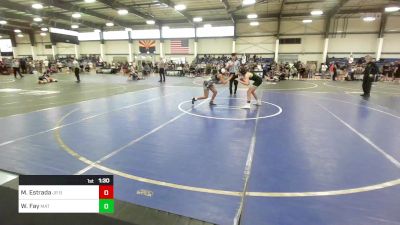 122 lbs Rr Rnd 2 - Madianna Estrada, Jr Bulldog Wrestling vs Weston Fay, Mat Monsters